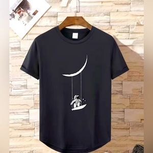 Awesome Astronaut T-Shirt: Men's Casual Summer Clothes with Cartoon Space Theme